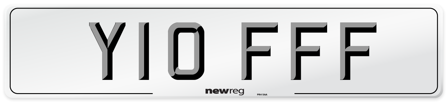 Y10 FFF Number Plate from New Reg